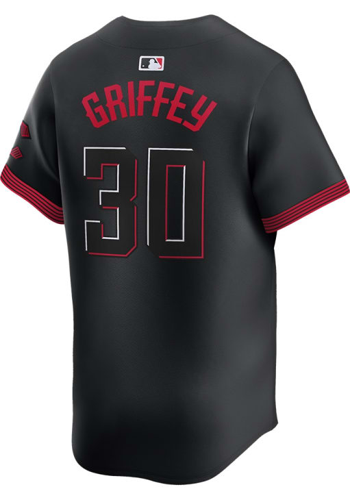Ken Griffey Jr. Cincinnati Reds Mens BLACK City Connect 2024
