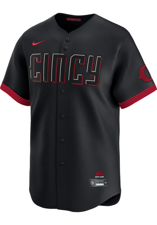 Barry Larkin Cincinnati Reds Mens BLACK City Connect 2024 Limited