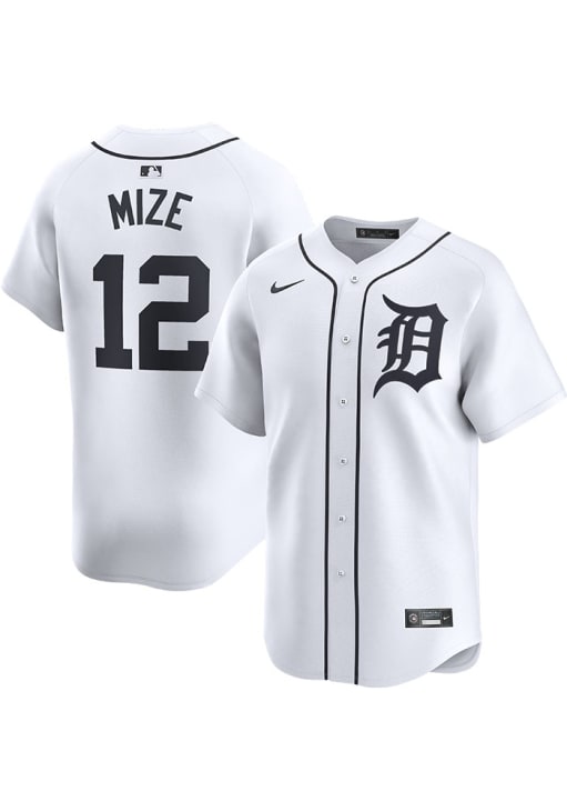 Casey Mize Detroit Tigers Mens WHITE Home 2024 Limited Baseball