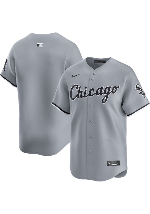 Nike Chicago White Sox Mens GREY Road 2024 Limited Baseball Jersey
