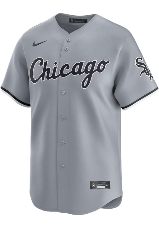Nike Chicago White Sox Mens GREY Road 2024 Limited Baseball Jersey 