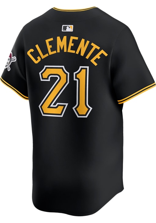 Roberto Clemente Pittsburgh Pirates Mens BLACK Alt 2024 Limited