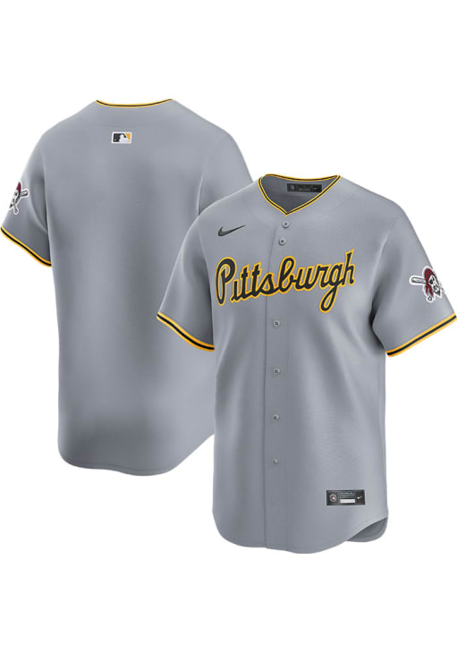Nike Pittsburgh Pirates Mens GREY Road 2024 Limited Baseball
