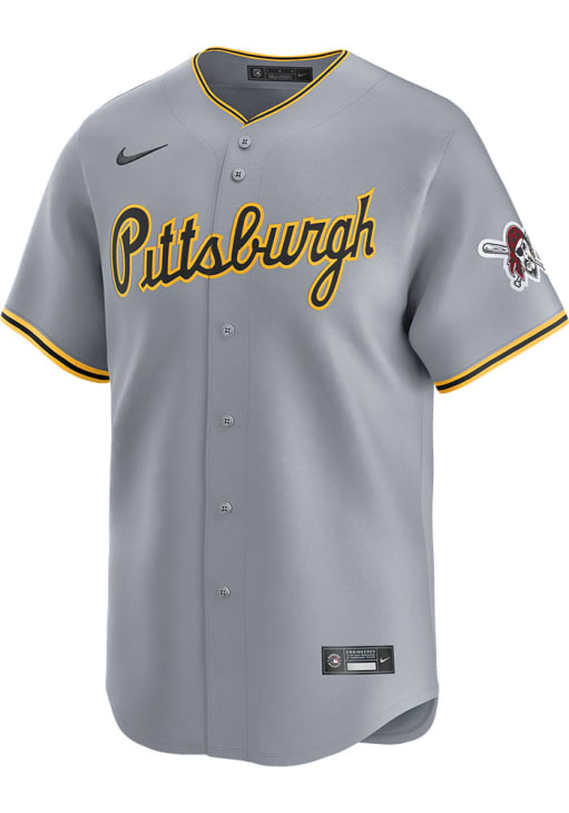 Nike Pittsburgh Pirates Mens GREY Road 2024 Limited Baseball