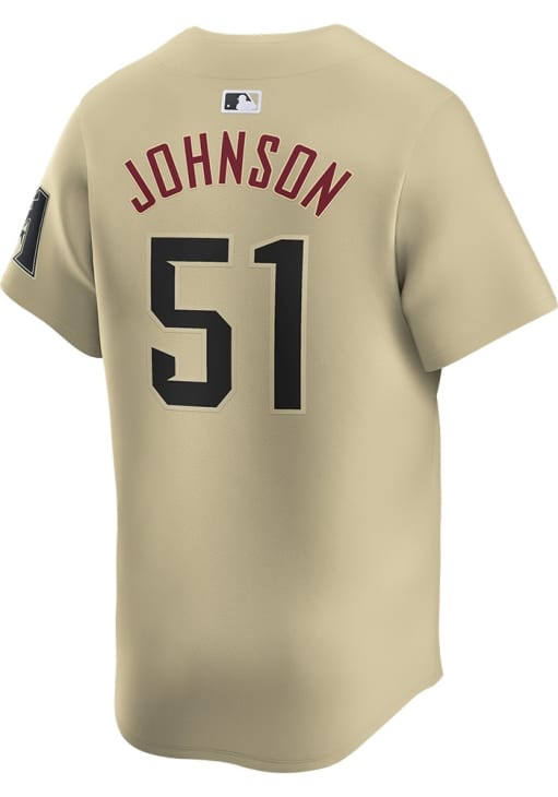 Randy Johnson Arizona Diamondbacks Mens GOLD City Connect 2024