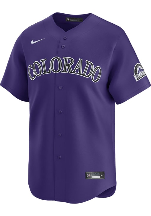 Nike Colorado Rockies Mens PURPLE Alt 2024 Limited Baseball Jersey
