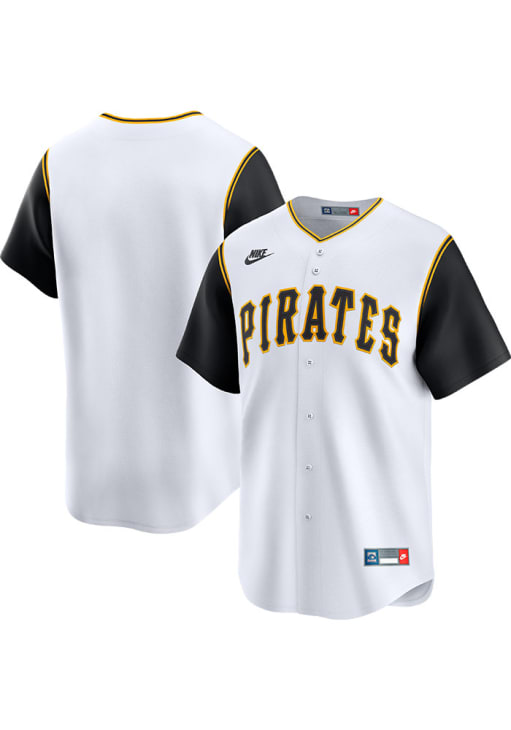 Pittsburgh Pirates Nike WHITE Throwback Cooperstown Jersey - 173202112