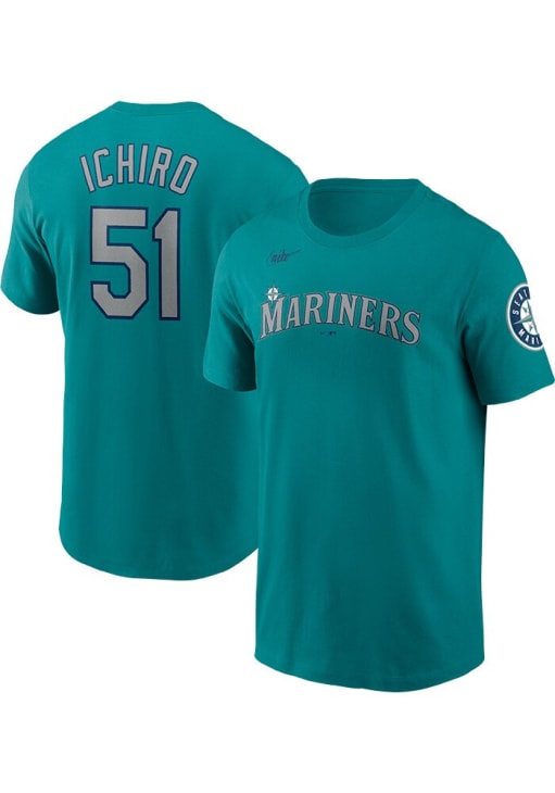 Ichiro Suzuki Seattle Mariners TEAL Alt Short Sleeve Player T