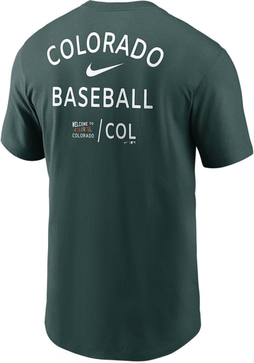 Nike Colorado Rockies GREEN City Connect Short Sleeve T Shirt