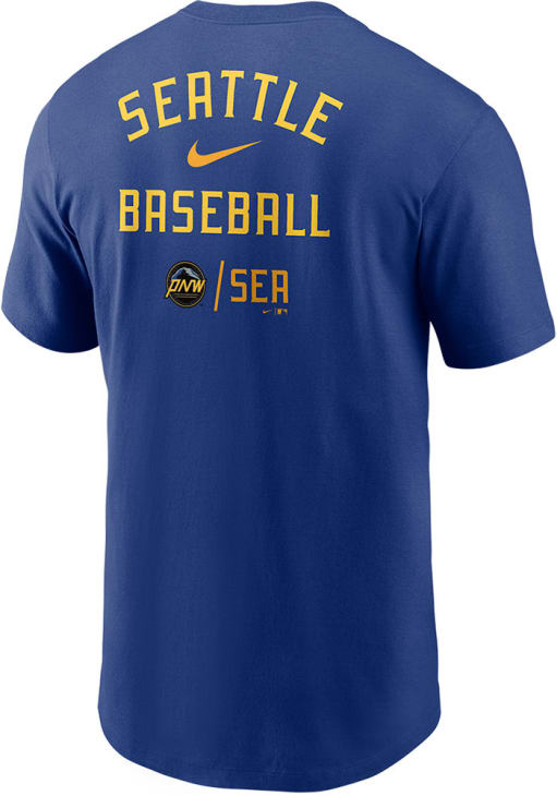 Nike Seattle Mariners ROYAL City Connect Logo Short Sleeve T Shirt