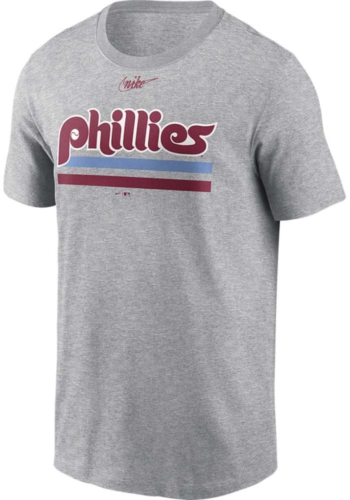 Nike Philadelphia Phillies GREY Retro Logo Essential Cotton Short
