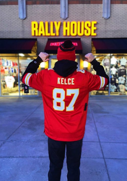 Travis Kelce Kansas City Chiefs Home Game Jersey - RED