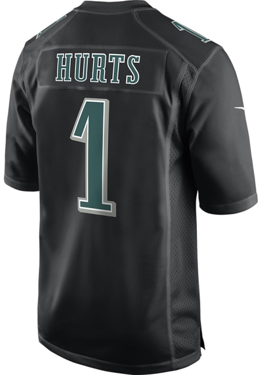 Jalen Hurts Philadelphia Eagles Carbon Jersey - BLACK