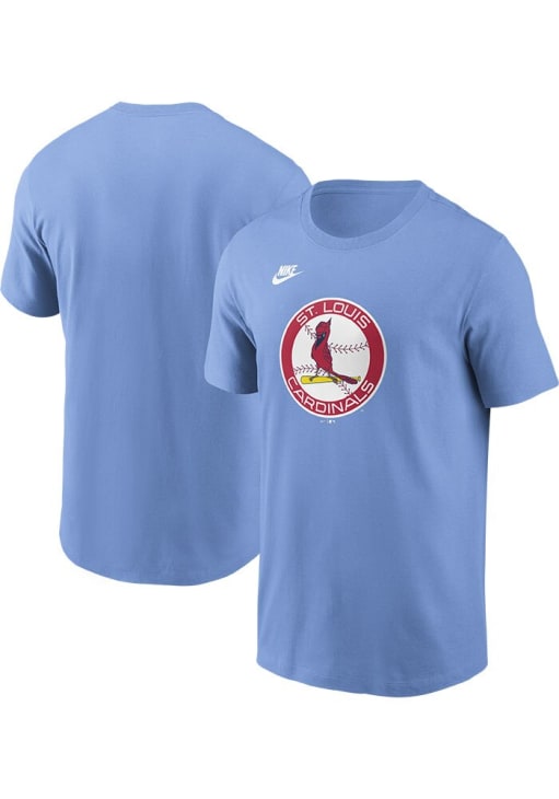 Nike St Louis Cardinals LIGHT BLUE Cooperstown Team Logo Short
