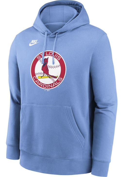 Nike St Louis Cardinals Mens LIGHT BLUE Cooperstown Team Logo