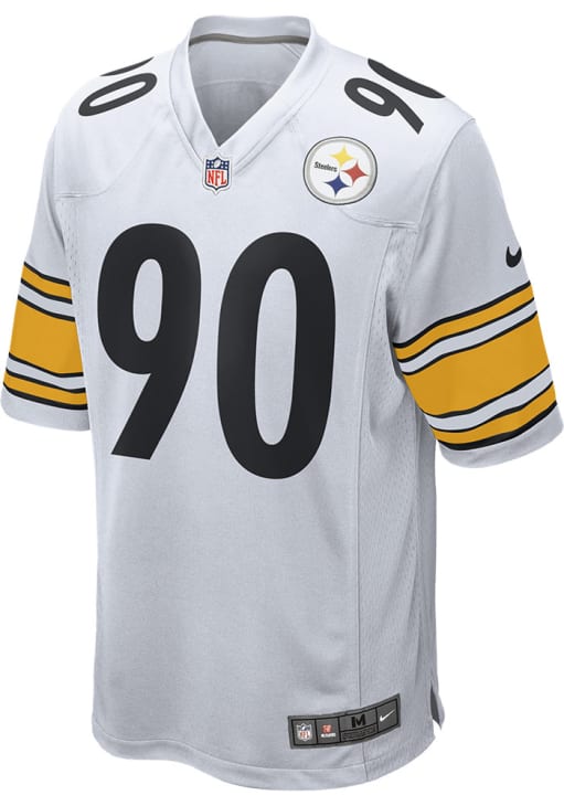 TJ Watt Pittsburgh Steelers WHITE Away Jersey - 173202991