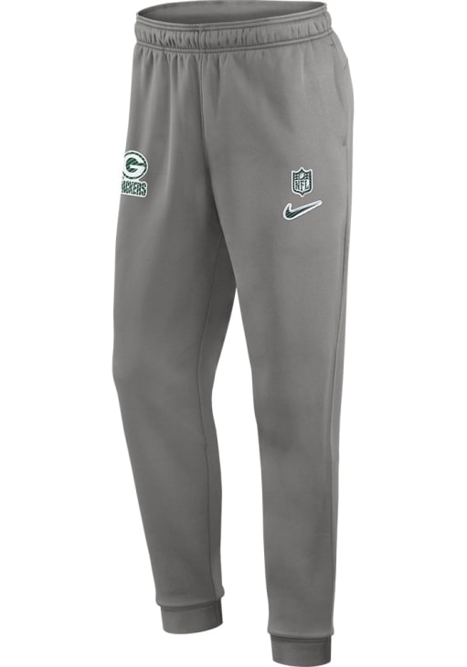 Green Bay Packers Mens Nike GREY Sideline Player Pants - 173204403