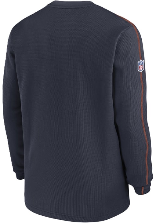 Nike Chicago Bears Mens Long Sleeve NAVY Sideline Coach Sweatshirt