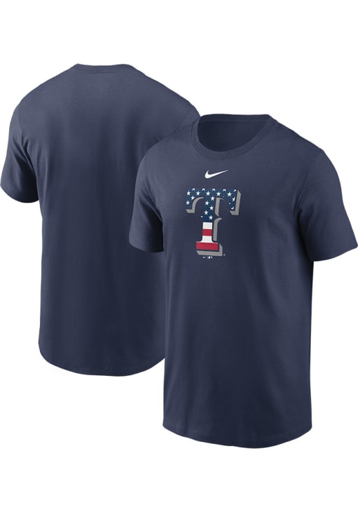 希少 MASSES T-SHIRT L/S E-POPPY NAVY Nike Texas Rangers NAVY Americana Short Sleeve T Shirt - 173204641