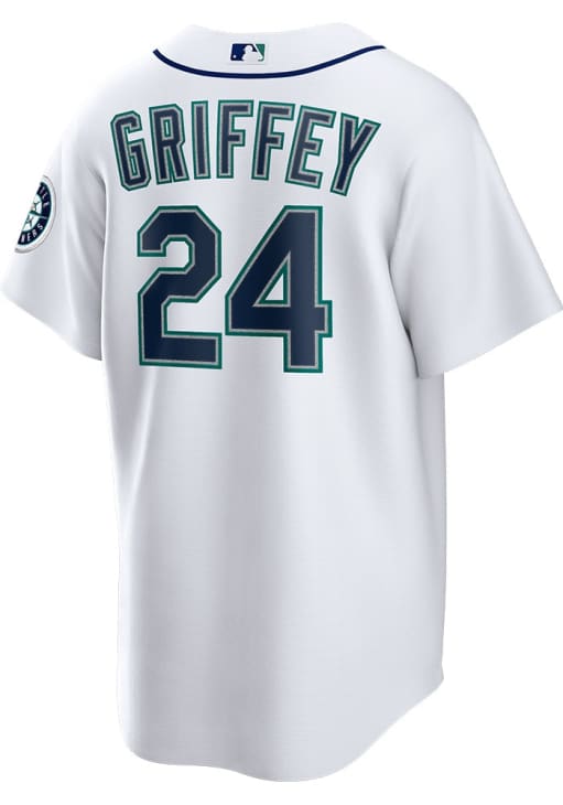 Ken Griffey Jr. Seattle Mariners Mens Replica WHITE Home Jersey