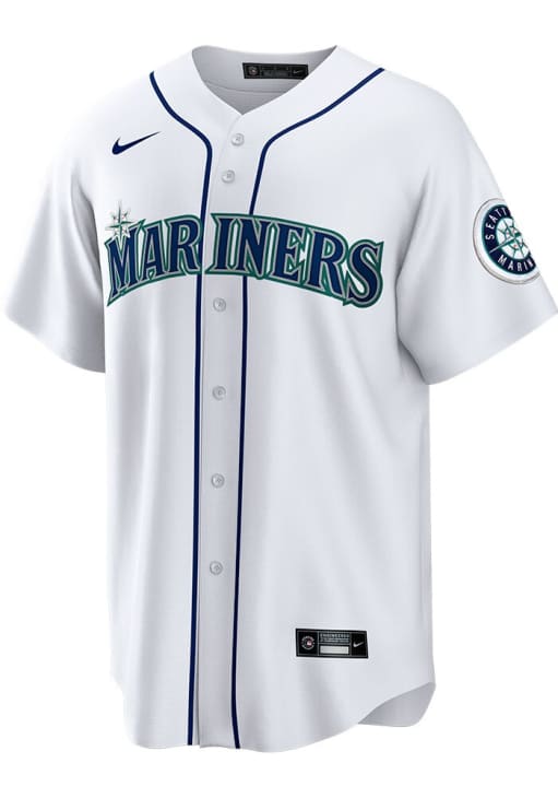 Ken Griffey Jr. Seattle Mariners Mens Replica WHITE Home Jersey