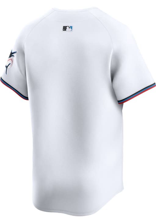 Nike Miami Marlins Mens WHITE Home 2024 Limited Baseball Jersey