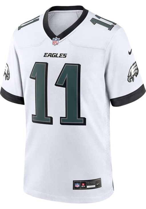 AJ Brown Philadelphia Eagles WHITE Road Game Jersey - 173205472