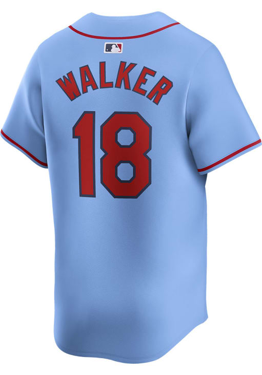 Jordan Walker St Louis Cardinals Mens LIGHT BLUE Alt 2024 Limited