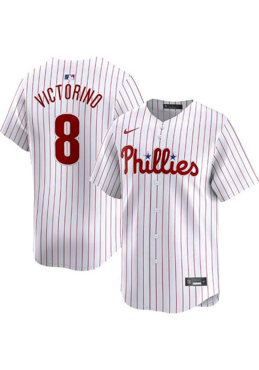 Shane Victorino Philadelphia Phillies Mens WHITE Home 2024 Limited
