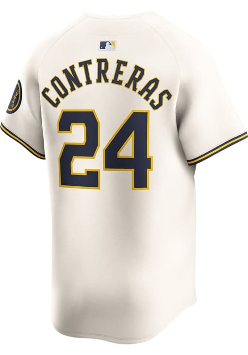 William Contreras Milwaukee Brewers Mens White Home 2024 Limited