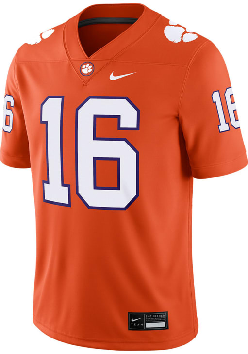 Trevor Lawrence Clemson Tigers ORANGE Home Game Jersey - 173207132