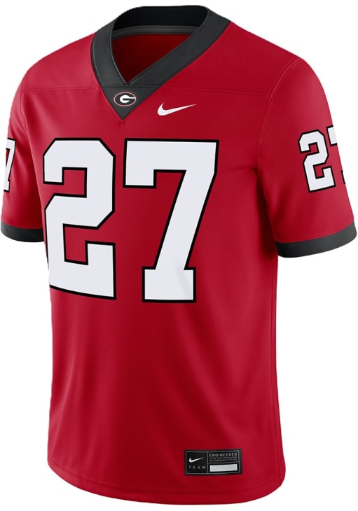 Nick Chubb Georgia Bulldogs Red Home Game Jersey - 173207196