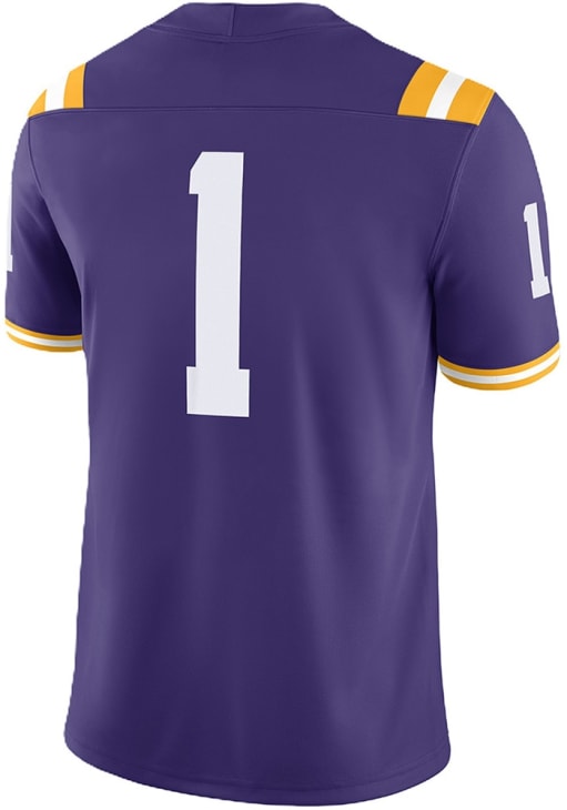 Nike LSU Tigers PURPLE Home Game Design Jersey - 173207220