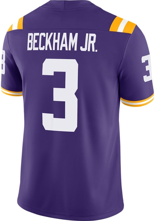 Odell Beckham Jr LSU Tigers PURPLE Home Game Jersey - 173207226