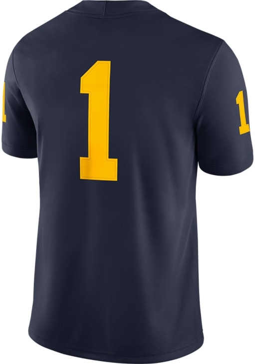 Nike Michigan Wolverines BLUE Jordan Home Game Jersey - 173207259
