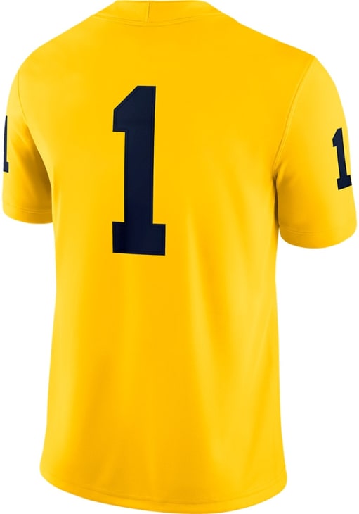 Nike Mens MAIZE Michigan Wolverines Jordan Game Jersey - 173207260