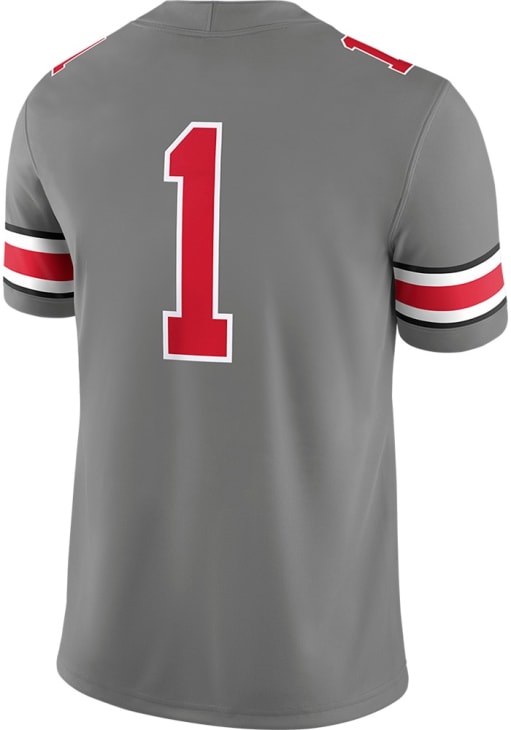 Nike Mens DARKGREY Ohio State Buckeyes Alternate Game Jersey