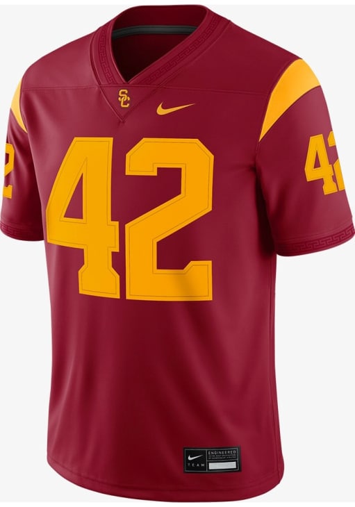 Ronnie Lott USC Trojans CRIMSON Home Game Jersey - 173207384