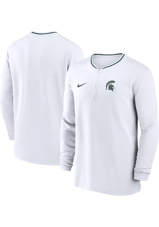 men's nike white michigan state spartans local performance pullover hoodie