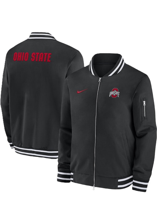 Nike Mens BLACK Ohio State Buckeyes Sideline Bomber - 173209134