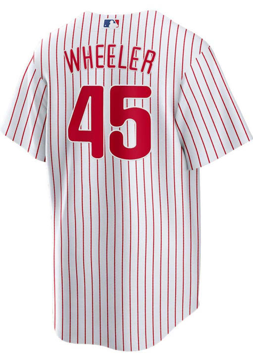 Zack Wheeler Philadelphia Phillies Mens Replica WHITE Home Jersey