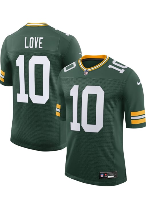 Green Bay Packers Jordan Love ウニフォーム M Jordan Love Green Bay Packers Mens GREEN Home Limited Football