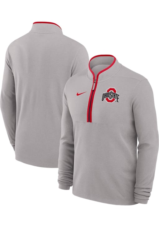 オハイオ州立大学×ナイキ　フリーススウェット　us:M jp:L Nike Ohio State Buckeyes Mens GREY Victory Design Pullover - 173211552