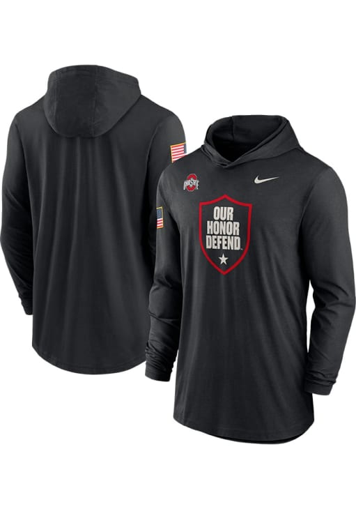 Nike Mens BLACK Ohio State Buckeyes Our Honor Defend Light Weight