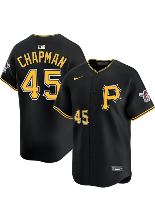 Aroldis Chapman Pittsburgh Pirates Mens BLACK Alt 2024 Limited