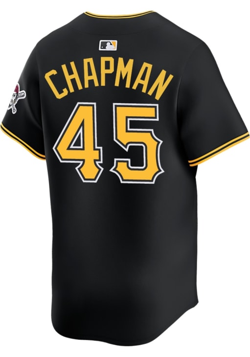 Aroldis Chapman Pittsburgh Pirates Mens BLACK Alt 2024 Limited