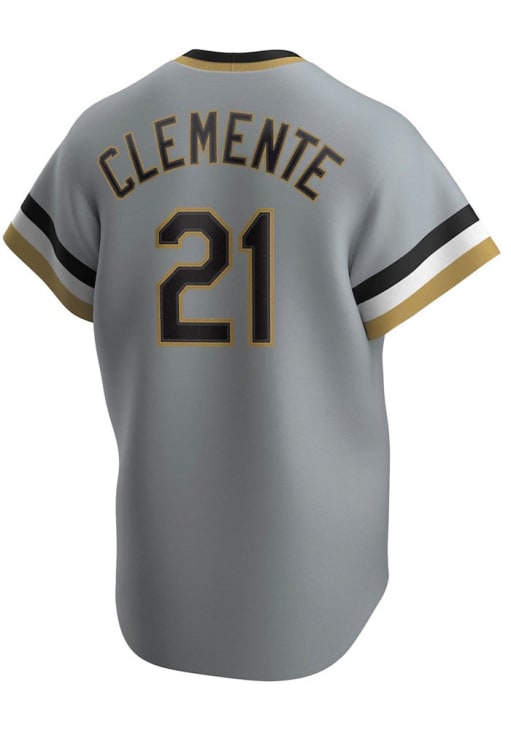 Pittsburgh Pirates Roberto Clemente Nike GREY Throwback