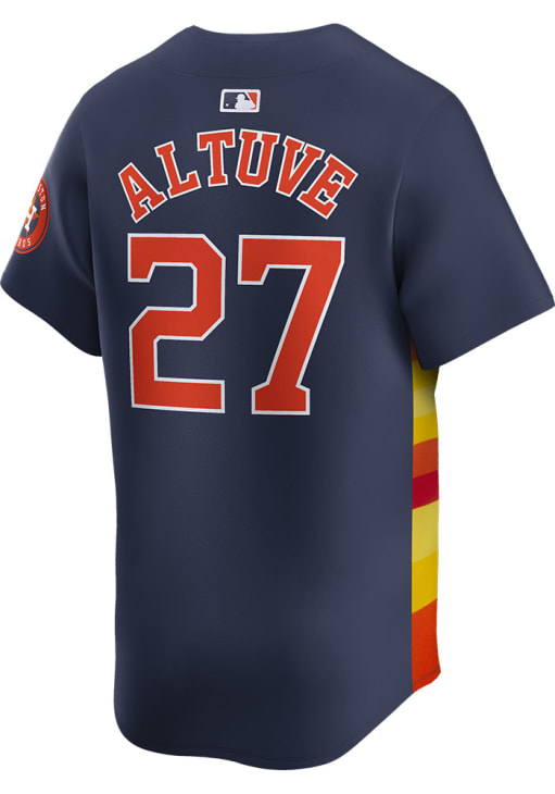 Jose Altuve Houston Astros Mens NAVY Alt 2024 Limited Baseball