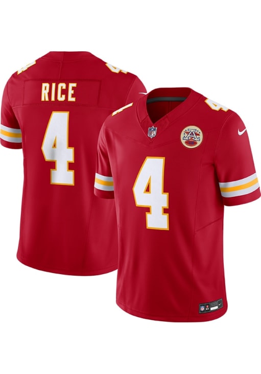 Chiefs Rashee Rice Jersey Rashee Rice Kansas City Chiefs Mens Red Home Limited Football Jersey ...