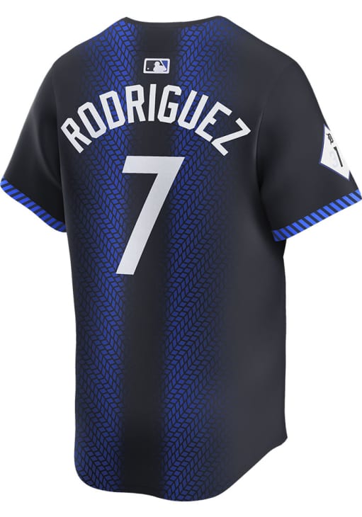 Ivan Rodriguez Detroit Tigers Mens NAVY City Connect 2024 Limited